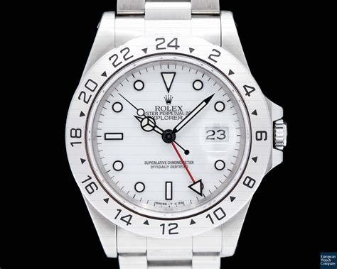 rolex 16570 polar dial|Rolex explorer ii 16570 value.